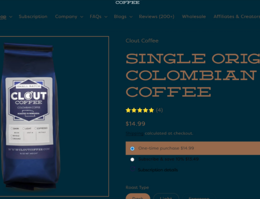 Single Origin Colombian Coffee