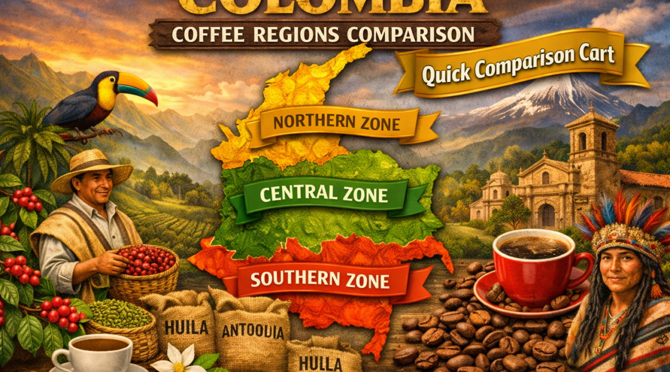 Coffe Regions Quick Comparison