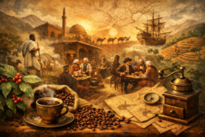 The Global History of Coffee: Origins, Diffusion, and Cultural Transformation